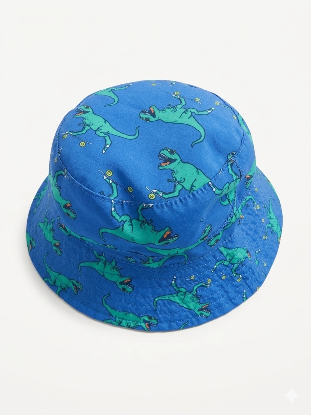 OshKosh B'gosh kid's Blue Dinosaur Print Bucket Hat 4-7